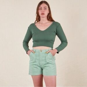 Big Bud Press Work Shorts in Sage Green Size Small